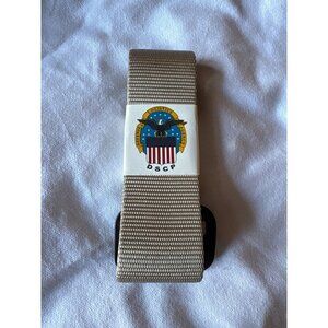 Riggers Belt Sand DSCP Size 46 With Black Buckle Durable Military Utility Style